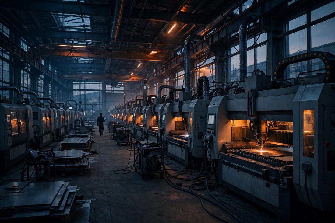 Automated laser cutting production line